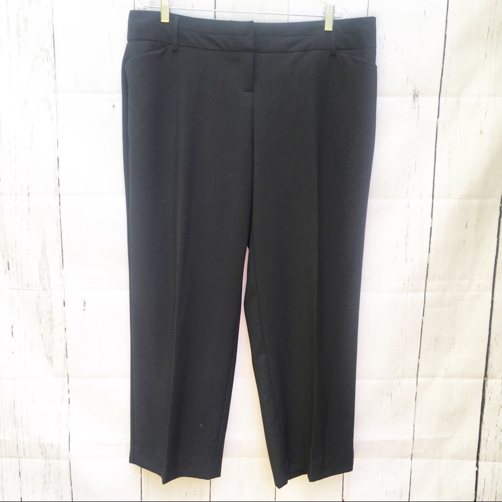 Cato Black Wide Leg Business Casual Pants Career